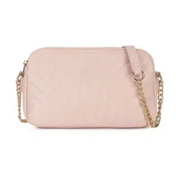 Fastrack Pink Quilted Medium Cross Body Bag-picture-4
