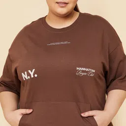 max Typography Printed Extended Sleeves Regular Fit Cotton T-shirt-image-82