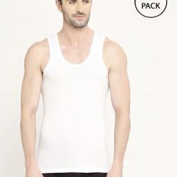 Vip White Regular Fit Vest - Pack Of 2-image-72