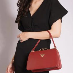LAVIE Signature Maroon Handbag-46