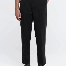 Rare Rabbit Black Relaxed Fit Solid Trousers-15