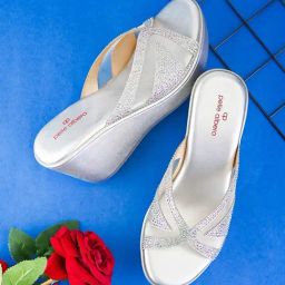 Pelle Albero Women's Silver Slides-46