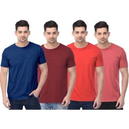 Color Capital Multicolored Regular Fit T-Shirt - Pack of 4-16