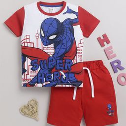 LITTLE NINJA Boys Printed T-shirt with Shorts-image-69