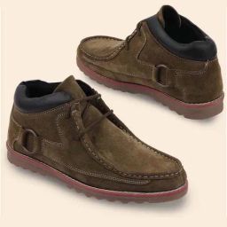 Fausto Men's Olive Derby Shoes-image-68