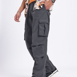 glitchez Men Cult Utility Regular Fit Cargos with Toggle Hem-image-30