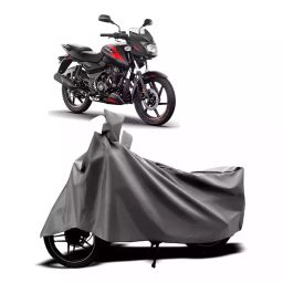 Auto Pearl Two Wheeler Cover with Bag for Bajaj Pulsar 125 Neon BS6, Silver-image-69