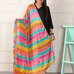 Apratim Striped Gotta Patti Pure Silk Dupatta-picture-32