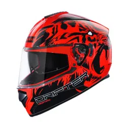 Studds N9 Red Xtra Large (600 mm) Full Face Helmet, Drifter D2 Decor-image-85