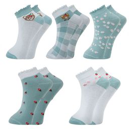 BAESD Women Pack Of 5 Assorted Ankle-Length Socks-picture-8