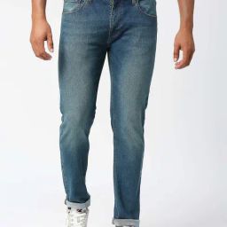 Pepe Jeans Blue Tapered Fit Jeans-image-69