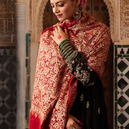 Pashmoda Women Floral Embroidered Shawl-28