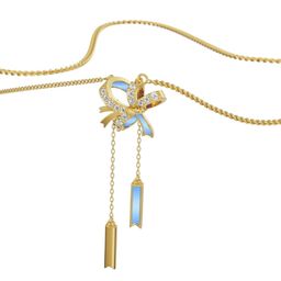 Emori Twisted Bow Necklace-19