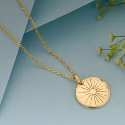 GIVA 92.5 Sterling Silver Rays of Sunshine Pendant with Chain for Women-picture-24