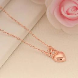 GIVA 92.5 Sterling Silver Princess of Hearts Necklace for Women-picture-13