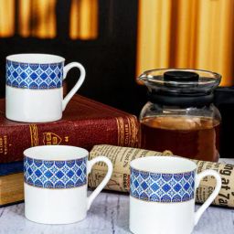 SONAKI White Bone China Mug - Set of 6 (140 ml)-image-18