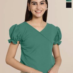 Tromko Puff Sleeve Top-image-80
