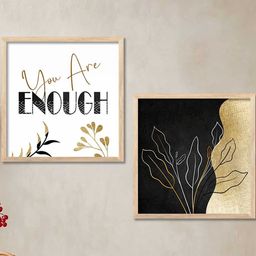 WALLLANE Set of 2 Modern Wood Wall Art-picture-3