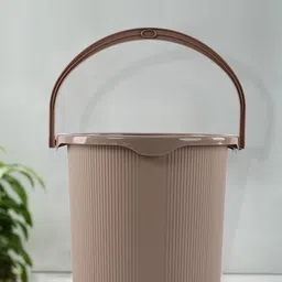 Kuber Industries Magnite Beige Striped Bucket 25L-19