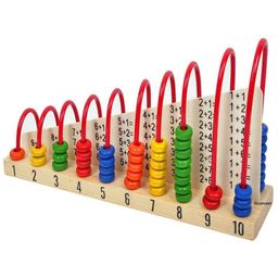 PLUSPOINT Wooden Abacus Calculation Shelf - Multicolour-3