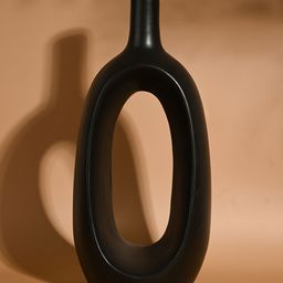 Purezento 12 Inch Keiko Vase- Black-image-66