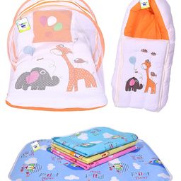 Toddylon Baby Bedding Set for New Born Sleeping Products - Orange-22