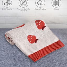 Mi Arcus Fruit Print Mini Me Blanket Pink-picture-6