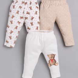 BABY GO Pack Of 3 Bear Printed Pajamas - Beige-image-68