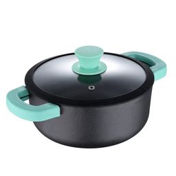 Bergner Elements Pre-Seasoned Cast Iron Casserole with Glass Lid, 20cm, Induction Friendly (Olive Green)-image-71