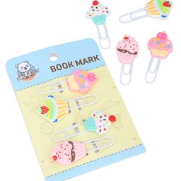 Skoolster Desserts Themed Clip Bookmarks (1 Pack , 4 Pieces) - Durable & Adorable Page Markers for Books, Journals, Planners & Stationery Accessories-13