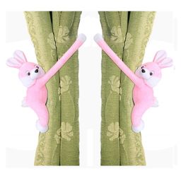 Tickles 2 Pcs Rabbit Soft Stuffed Plush Animal Hanging Toy For Kids Boys & Girls Home Decoration (Size: 28 cm Color: Pink)-11