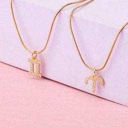 SALTY Set Of 2 Aries & Gemini Pendant With Chain-41