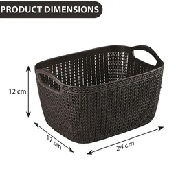 Kuber Industries Brown Set of 4 Regular Multi-Utility Organisers image 4