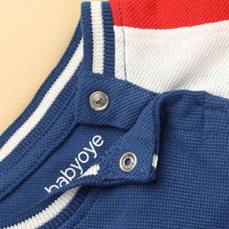 Babyoye 100% Cotton Raglan Full Sleeves Sleepsuit With Eco Jiva Finish Text Print - Multi Color image 4