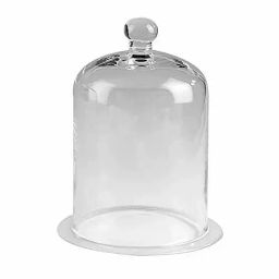 ABGIL Bell Jar Knobbed Transparent 25 cm Diameter x 40 cm Height, BJ-112-05-42
