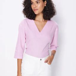 Cover Story Lavender Regular Fit Top-image-19