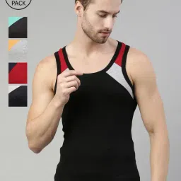 Dixcy Scott Originals Assorted Cotton Vest - Pack of 5-image-49