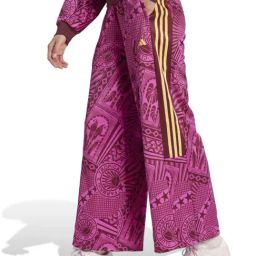 Adidas Pink Loose Fit Printed Trousers-image-13