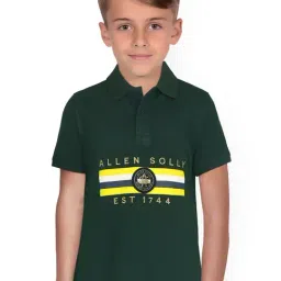 Allen Solly Junior Green Printed Polo T-Shirt-picture-23