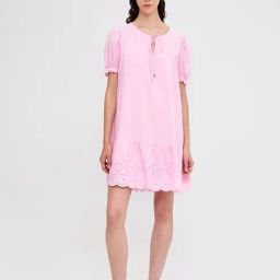 Cover Story Pink Regular Fit Shift Dress-image-16
