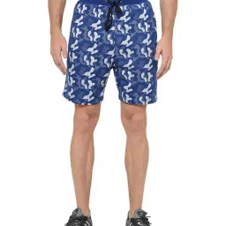 Vimal Jonney Blue Printed Shorts-picture-25
