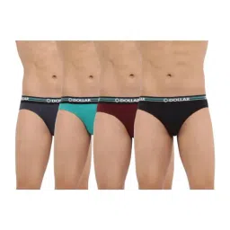 Dollar Bigboss Assorted Color Cotton Flexi Briefs (Pack Of 4)-image-31