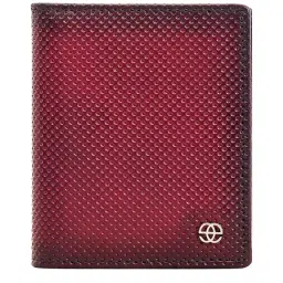 Eske Maroon Solid Bi-Fold Wallet for Men-15