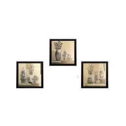 eCraftIndia Set of 3 Satin Matt Textured Art Painting-42