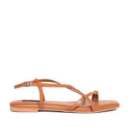 W Women's Tan Back Strap Sandals-image-67
