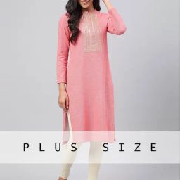 Aurelia Pink Embroidered Straight Kurta-image-84