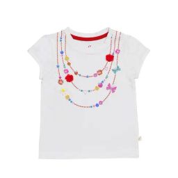 H by Hamleys Infants Girls White Printed T-Shirt-image-27