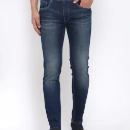 Pepe Jeans Dark Blue Cotton Regular Fit Jeans-image-59