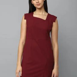 Allen Solly Maroon Shift Dress-image-89