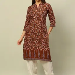 Rangriti Brown Printed Straight Kurta-picture-24